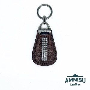 Sötétbarna csepp alakú kristály köves kulcstartó H9001 - táska & tok - kulcstartó & táskadísz - kulcstartó - Meska.hu