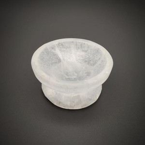 Szelenit tál kerek talpas 6cm - Meska.hu