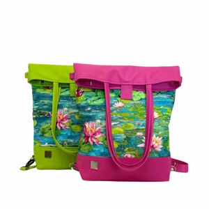 SuziartBag Pink tavirózsás 3in1 hátizsák - táska & tok - kézitáska & válltáska - válltáska - Meska.hu
