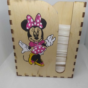 Papírzsebkendő tartó -Minnie 2., Otthon & Életmód, Tárolás & Rendszerezés, Zsebkendőtartó, Festett tárgyak, Gravírozás, pirográfia, MESKA