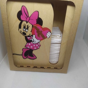 Papírzsebkendő tartó -Minnie 3. - otthon & életmód - tárolás & rendszerezés - zsebkendőtartó - Meska.hu