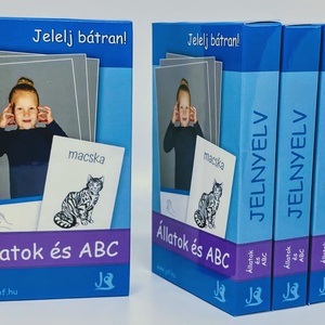 Jelnyelv oktatókártya - Állatok és ABC - otthon & életmód - papír, írószer - Meska.hu
