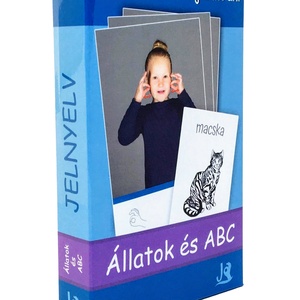 Jelnyelv oktatókártya - Állatok és ABC - otthon & életmód - papír, írószer - Meska.hu