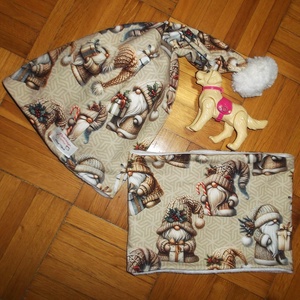 Téliesitett sapi-sál szett  48-52 méret Rendelésre is készülnek. 95%pamut futter% 5% elasztán . A fejkőrméret alapján ke - ruha & divat - gyerekruha - ruha - Meska.hu