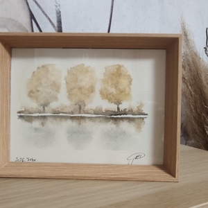 Őszi csend � akvarell festmény - otthon & életmód - dekoráció - fali és függő dekoráció - falra akasztható dekor - Meska.hu