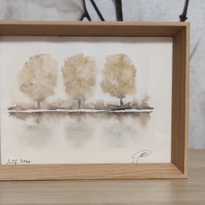 Őszi csend � akvarell festmény - Meska.hu