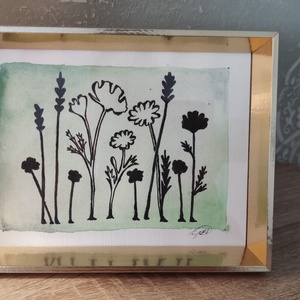 Csendes vadvirágok-akvarell illusztráció  - Meska.hu