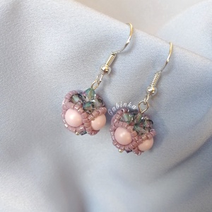 Halvány lila dunszt :) - ékszer - fülbevaló - lógó fülbevaló - Meska.hu