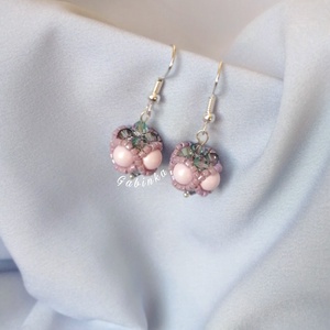 Halvány lila dunszt :) - ékszer - fülbevaló - lógó fülbevaló - Meska.hu