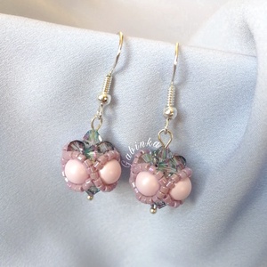 Halvány lila dunszt :) - ékszer - fülbevaló - lógó fülbevaló - Meska.hu