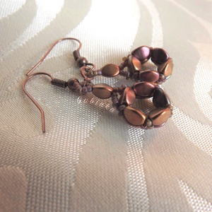 Lilás rosegold fülbevaló - ékszer - fülbevaló - lógó fülbevaló - Meska.hu Lilás rosegold fülbevaló - ékszer - fülbevaló - lógó fülbevaló - Meska.hu