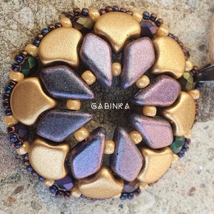 Óarany rozetta medál nyaklánccal - ékszer - nyaklánc - medálos nyaklánc - Meska.hu