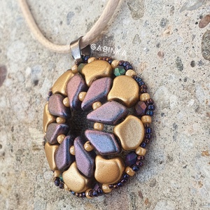 Óarany rozetta medál nyaklánccal - ékszer - nyaklánc - medálos nyaklánc - Meska.hu