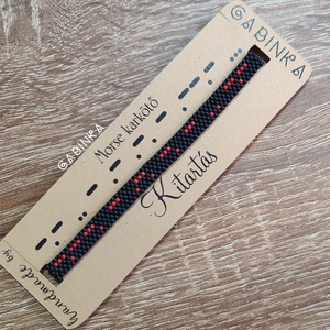 Karkötő morse írással - Kitartás - ékszer - karkötő - névre szóló karkötő - Meska.hu