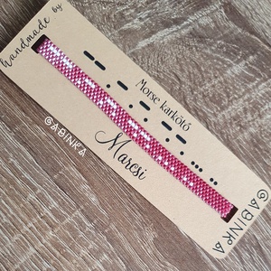 Karkötő morse írással - Marcsi - ékszer - karkötő - névre szóló karkötő - Meska.hu