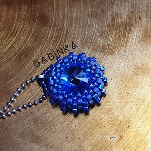 Kék medál nyaklánccal - Meska.hu