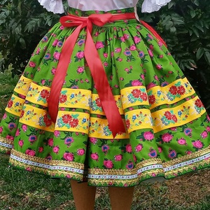 Sárközi láyka szoknya köténnyel - ruha & divat - gyerekruha - szoknya - Meska.hu