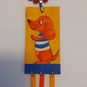 Kutyás fa nyakbavaló, Ékszer, Nyaklánc, Hosszú nyaklánc, Ékszerkészítés, MESKA