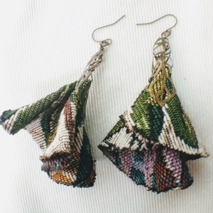 Dzsungel (textil fülbevaló) -  - Meska.hu