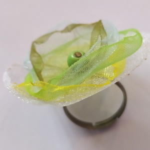 Virágzás (organza gyűrű) - ékszer - gyűrű - Meska.hu