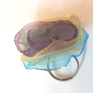 Virágzás (organza gyűrű) - ékszer - gyűrű - Meska.hu