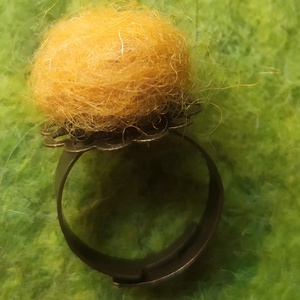 Mandarin (nemez gyűrű), Ékszer, Gyűrű, Kerek gyűrű, Ékszerkészítés, Nemezelés, MESKA