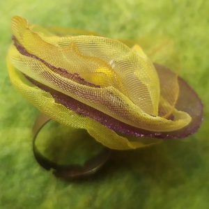 Virágzás (organza gyűrű) - ékszer - gyűrű - kerek gyűrű - Meska.hu