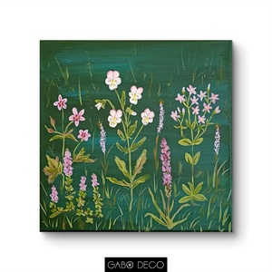 Vadvirágos, botanikai akril festmény, vászonkép, Művészet, Festmény, Akril, Festészet, MESKA