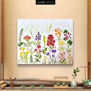 Vadvirágos, botanikai akril festmény, vászonkép - művészet - festmény - akril - Meska.hu