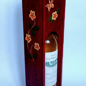 Boros doboz, díszdoboz toló tetővel - otthon & életmód - konyhafelszerelés, tálalás - italos kellékek - boros díszdoboz - Meska.hu