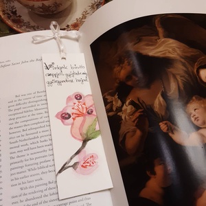 Könyvjelző haikuval - Kézzel festett - Meska.hu