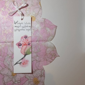 Könyvjelző haikuval - Kézzel festett - könyv & zene - könyvjelző - Meska.hu