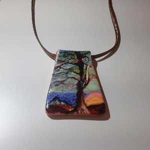 Csontváry Magányos cédrus - Medál - ékszer - nyaklánc - medál - Meska.hu