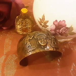 Fáraó széles karkötő - ékszer - karkötő - széles karkötő - Meska.hu