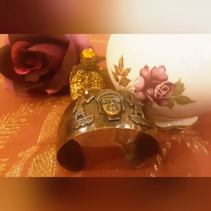 Fáraó széles karkötő - ékszer - karkötő - széles karkötő - Meska.hu