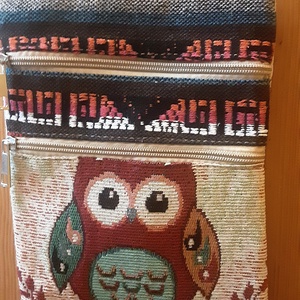 Uhu bagoly oldaltáska - táska & tok - kézitáska & válltáska - vállon átvethető táska - Meska.hu