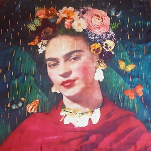 Frida Kahlo divat kendő - Meska.hu
