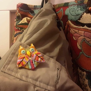 AKCIÓS!  Bagoly kitűző - ékszer - kitűző és bross - Meska.hu