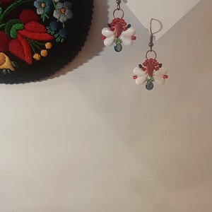 Pillangó fülbevaló, Ékszer, Fülbevaló, Lógó fülbevaló, Ékszerkészítés, MESKA