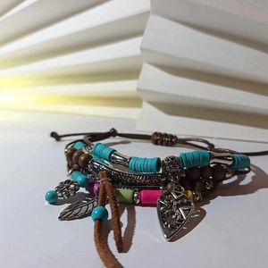 Boho stílusú karkötő - ékszer - karkötő - charm karkötő - Meska.hu