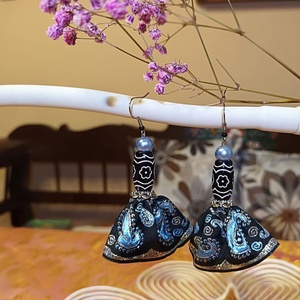 Rezeda fülbevaló - ékszer - fülbevaló - lógó fülbevaló - Meska.hu