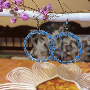 Frida Kahlo fülbevaló - ékszer - fülbevaló - lógós kerek fülbevaló - Meska.hu