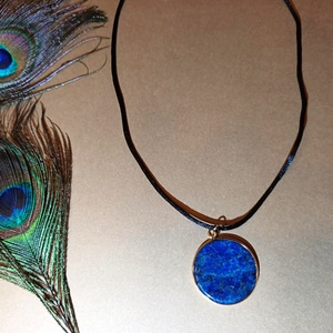 Lapis lazuli medálos lánc II. - ékszer - nyaklánc - medálos nyaklánc - Meska.hu
