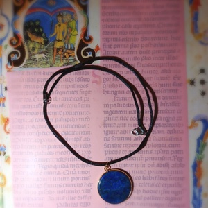 Lapis lazuli medálos lánc II. - ékszer - nyaklánc - medálos nyaklánc - Meska.hu