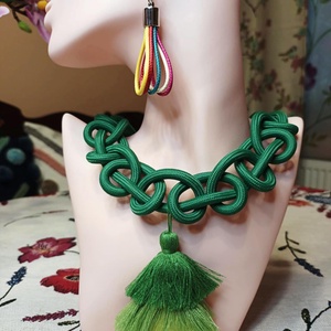 Fiona - zsinóros nyakék - ékszer - nyaklánc - medálos nyaklánc - Meska.hu