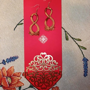 XÉNIA  drótékszer fülbevaló, Ékszer, Fülbevaló, Lógó fülbevaló, Ékszerkészítés, MESKA