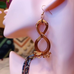 XÉNIA  drótékszer fülbevaló - ékszer - fülbevaló - lógó fülbevaló - Meska.hu