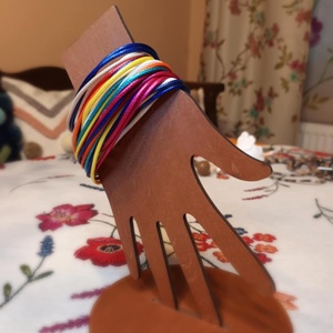 Sokszínű mágneskapcsos karkötő, Ékszer, Karkötő, Széles karkötő, Ékszerkészítés, MESKA