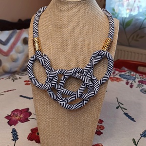 Tengerparti nosztalgia - zsinóros nyaklánc - Meska.hu