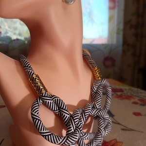 Tengerparti nosztalgia - zsinóros nyaklánc - ékszer - nyaklánc - medál nélküli nyaklánc - Meska.hu